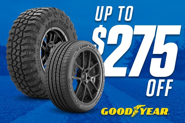 Up to $275 off Goodyear Tires