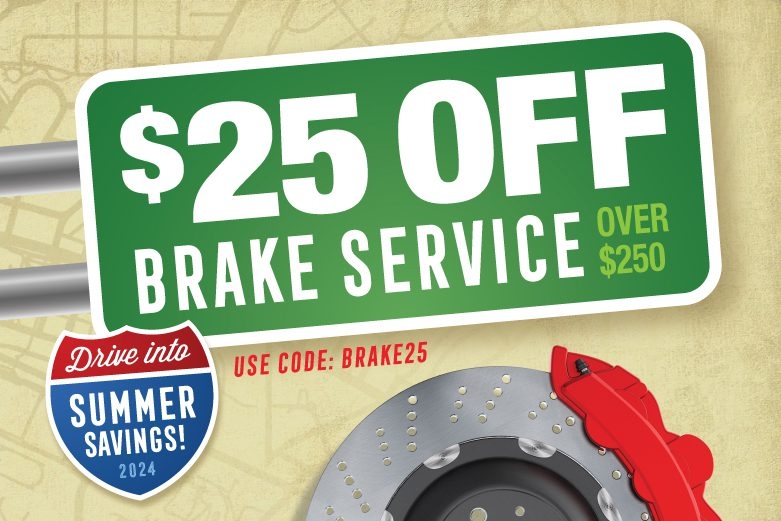 $25 off Brake Service over $200