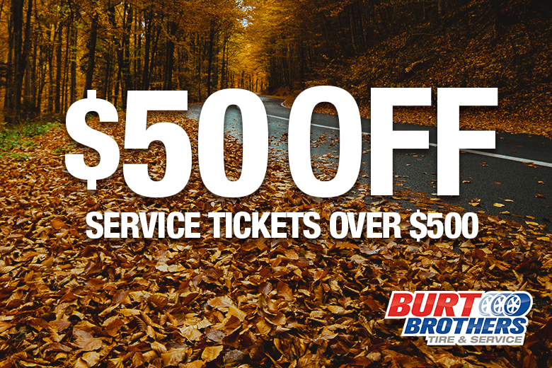 $50 off service tickets over $500