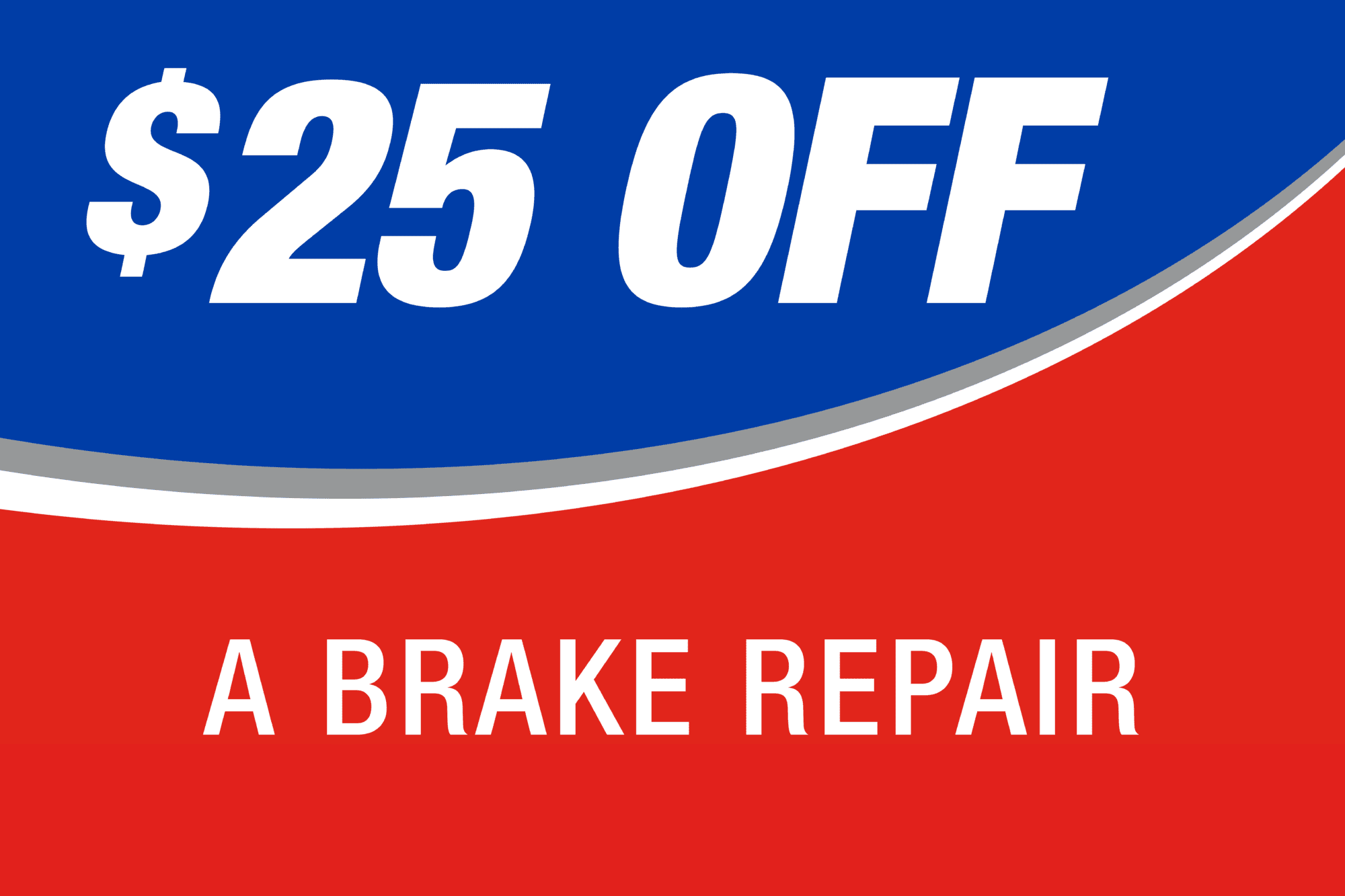 $25 off a brake repair