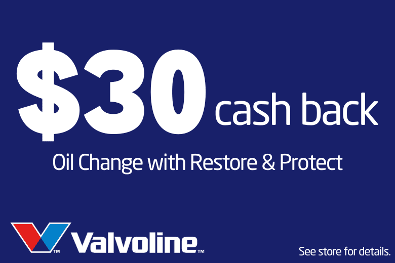 $30 Cash Back on an Oil Change with Restore & Protect