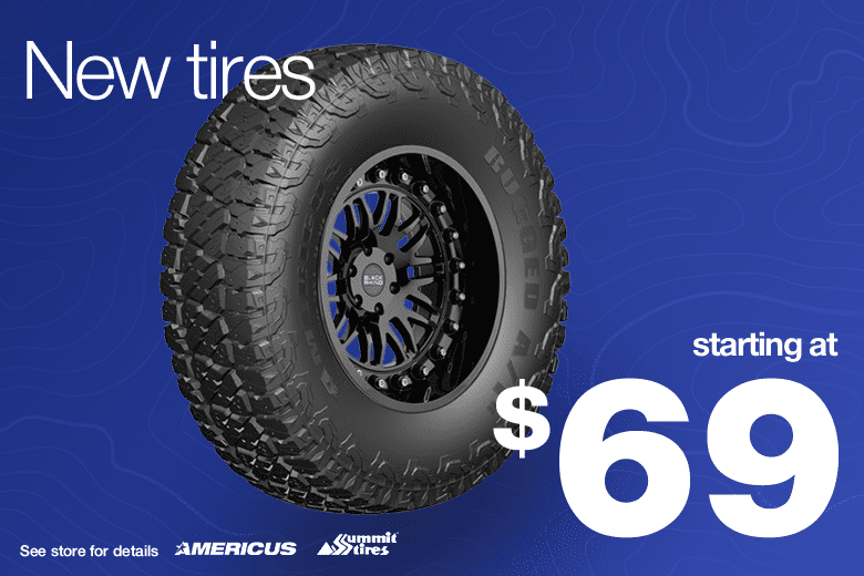 New Tires Starting at $69