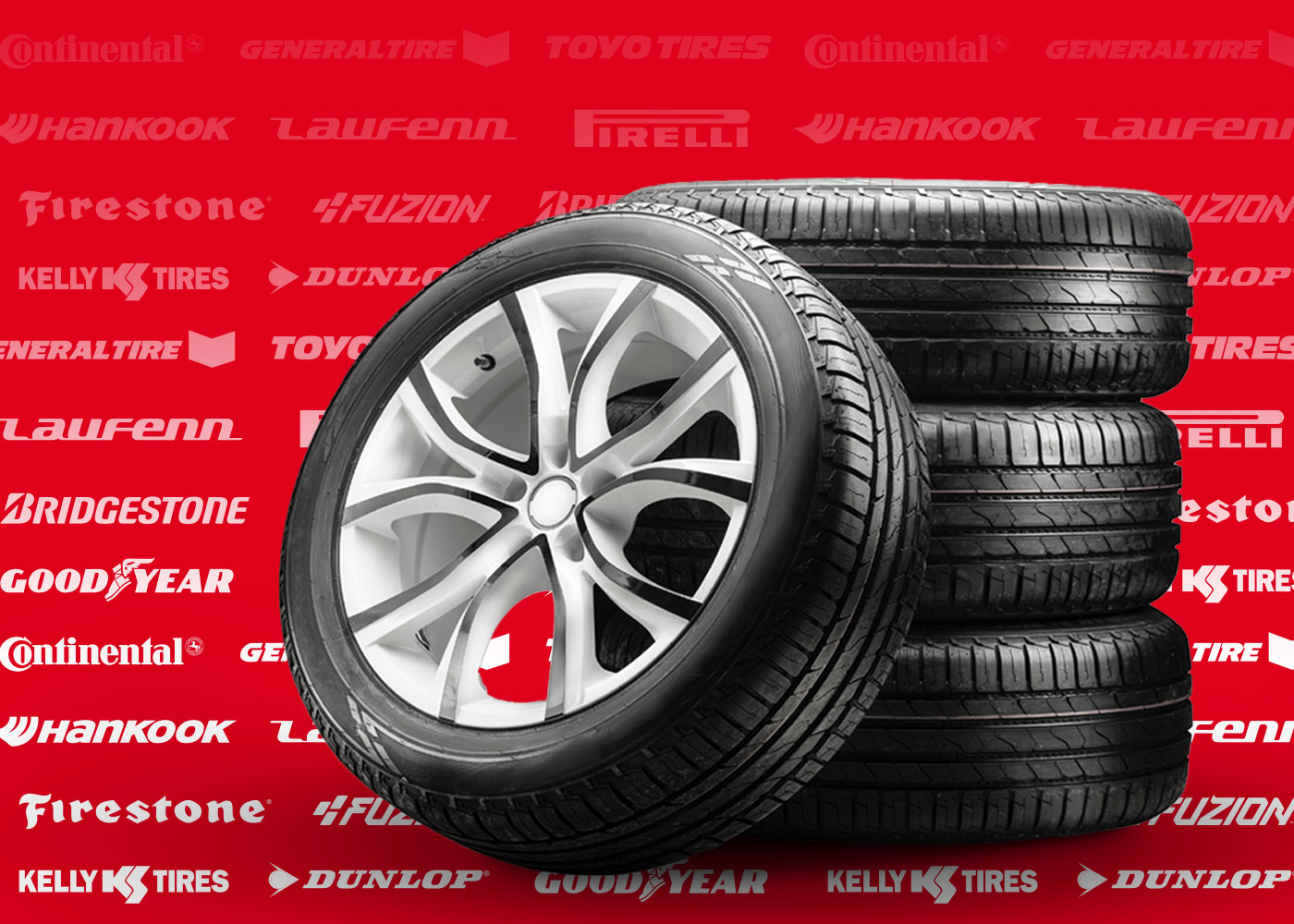 Set of 4 High Performance Tires and Wheels