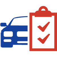 Checklist infront of car icon - Complete Autocare
