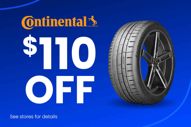 $110 OFF Continental Tires
