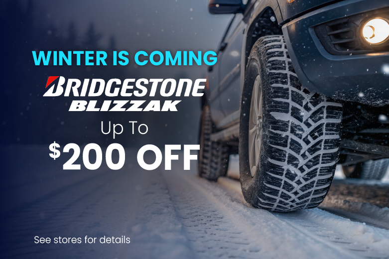 Winter Tires Deal: Up to $200 Off Bridgestone Blizzak Tires