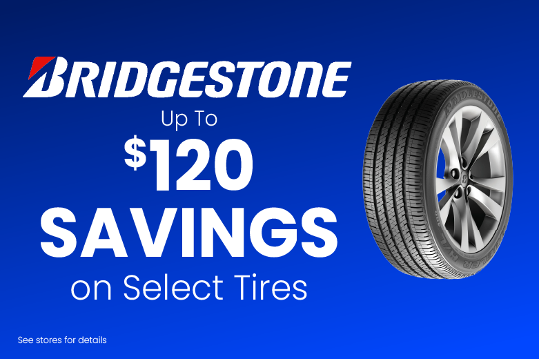 Bridgestone: Instant $70 on 4 all lines tires+ extra $50 CFNA